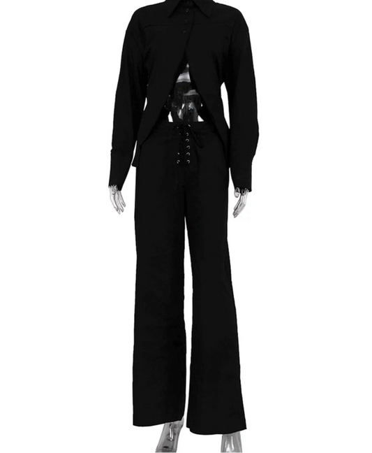 Ensemble chemise & pantalon large — Urban Elegance