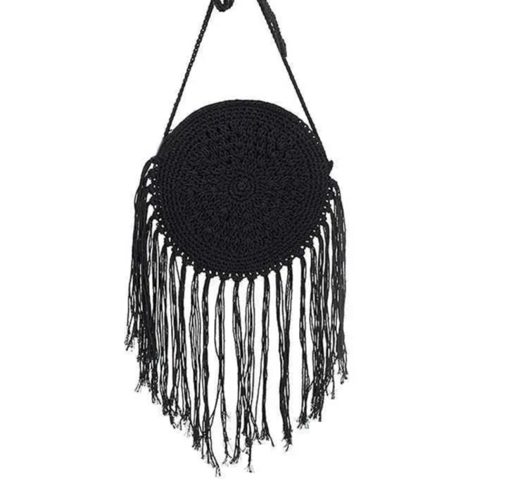Sac Rond Bohème à Franges