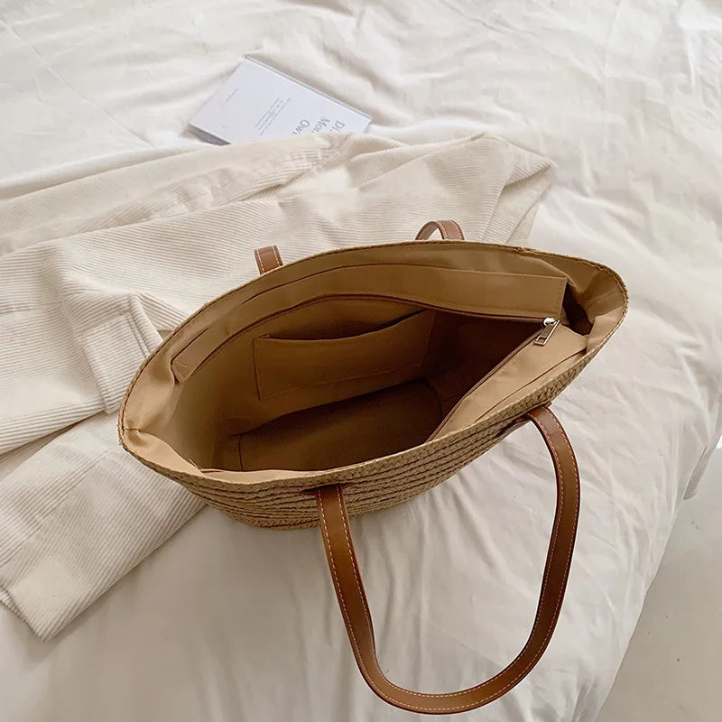 Sac Cabas Bohème en Paille
