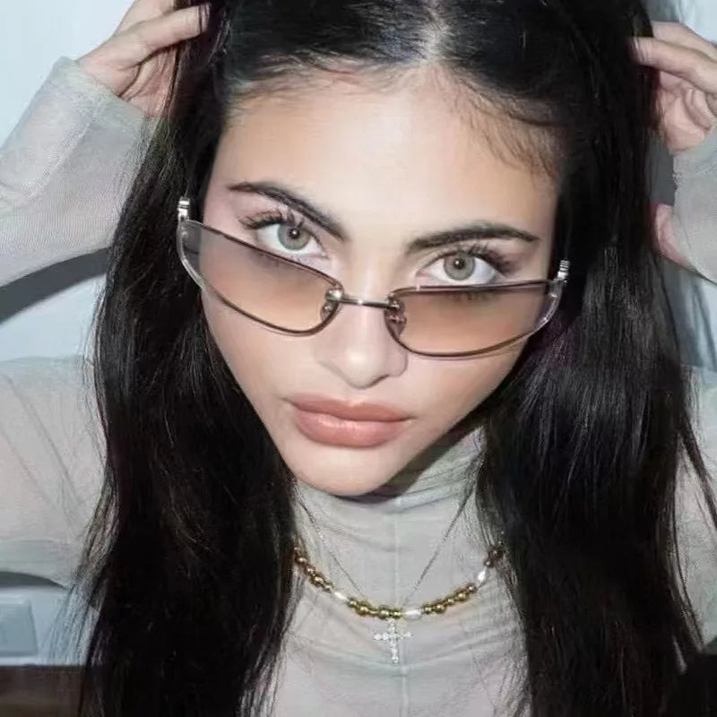 Lunettes de soleil ovales miroir