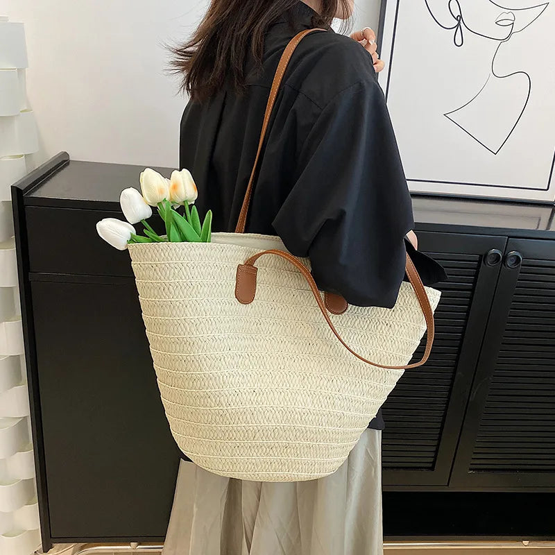 Sac Cabas Bohème en Paille