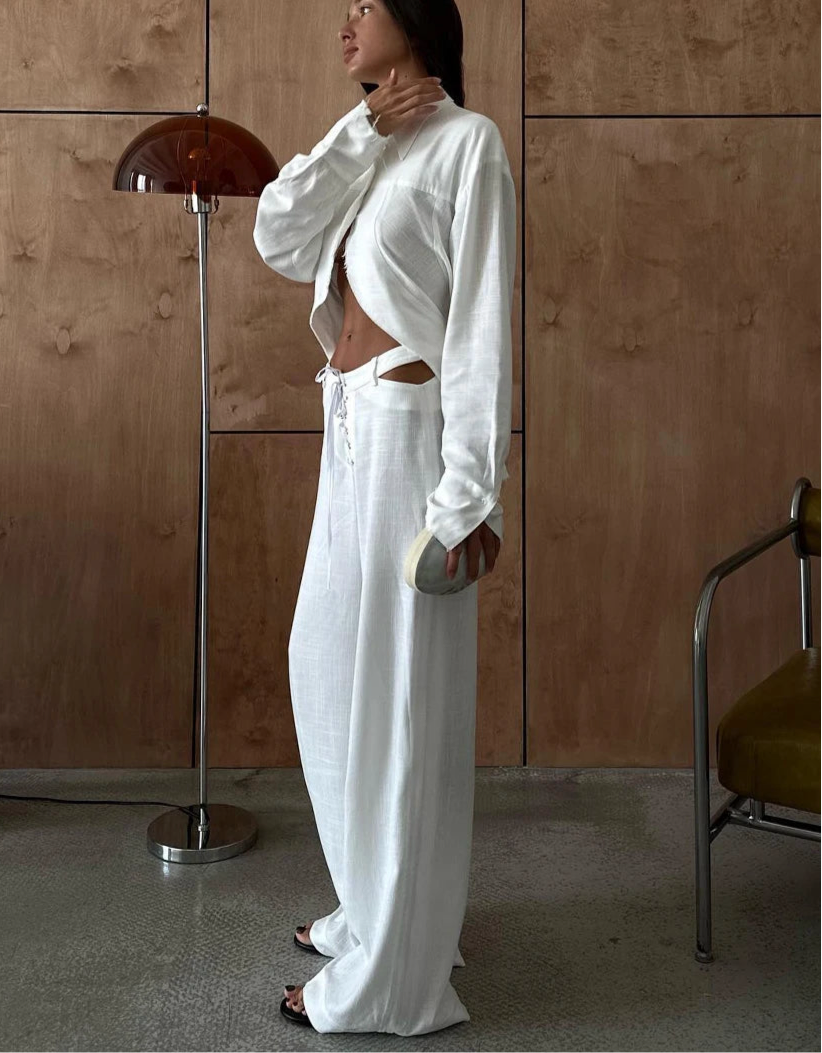 Ensemble chemise & pantalon large — Urban Elegance