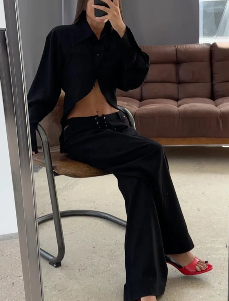 Ensemble chemise & pantalon large — Urban Elegance