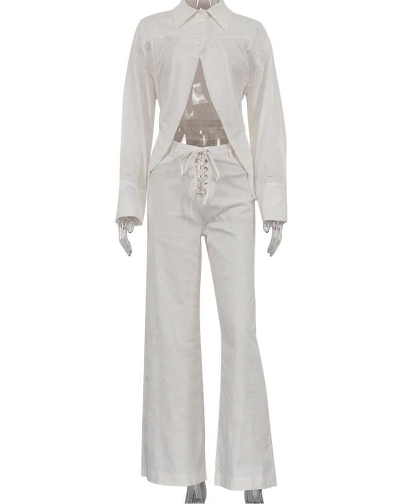 Ensemble chemise & pantalon large — Urban Elegance