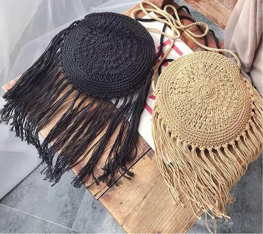 Sac Rond Bohème à Franges