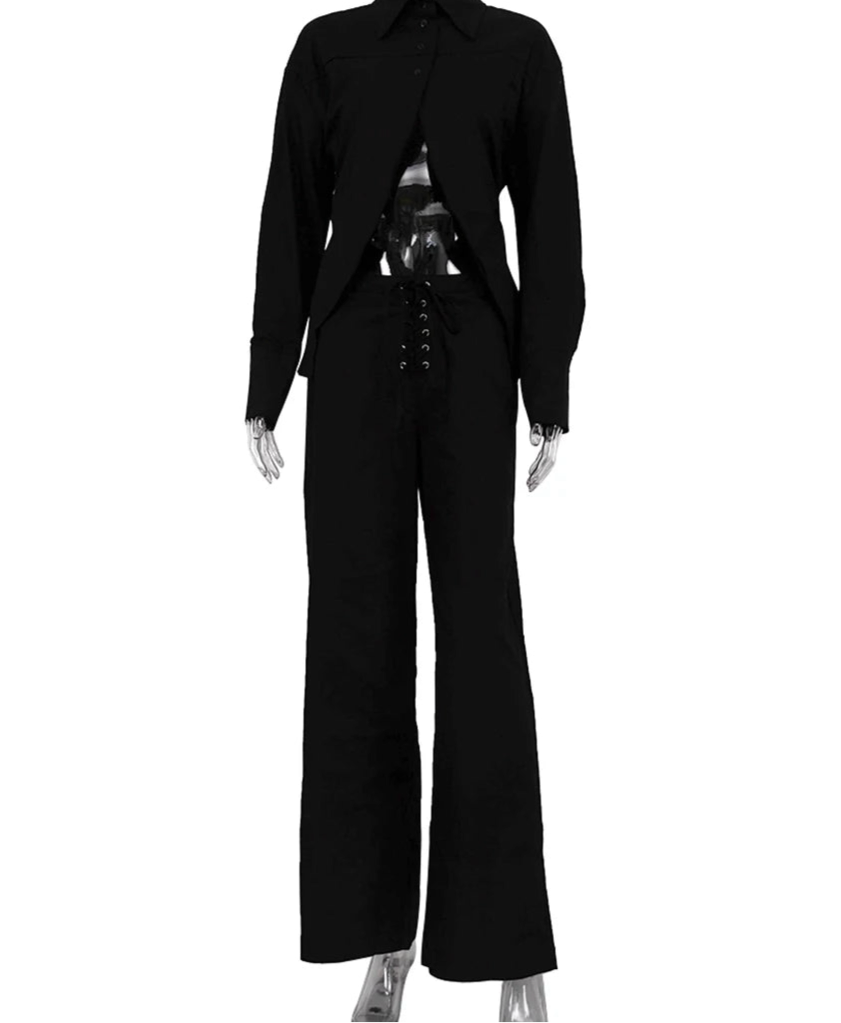 Ensemble chemise & pantalon large — Urban Elegance