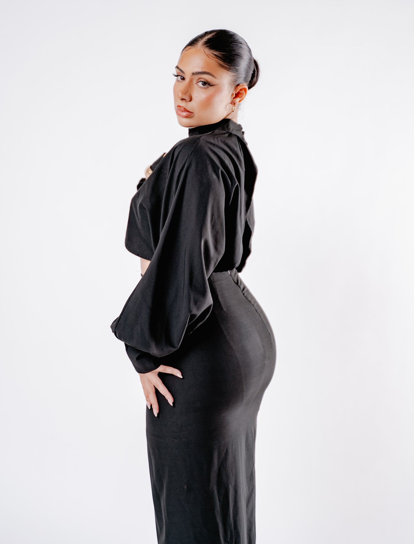 Robe slim fit col rond — Summer Glow Dress