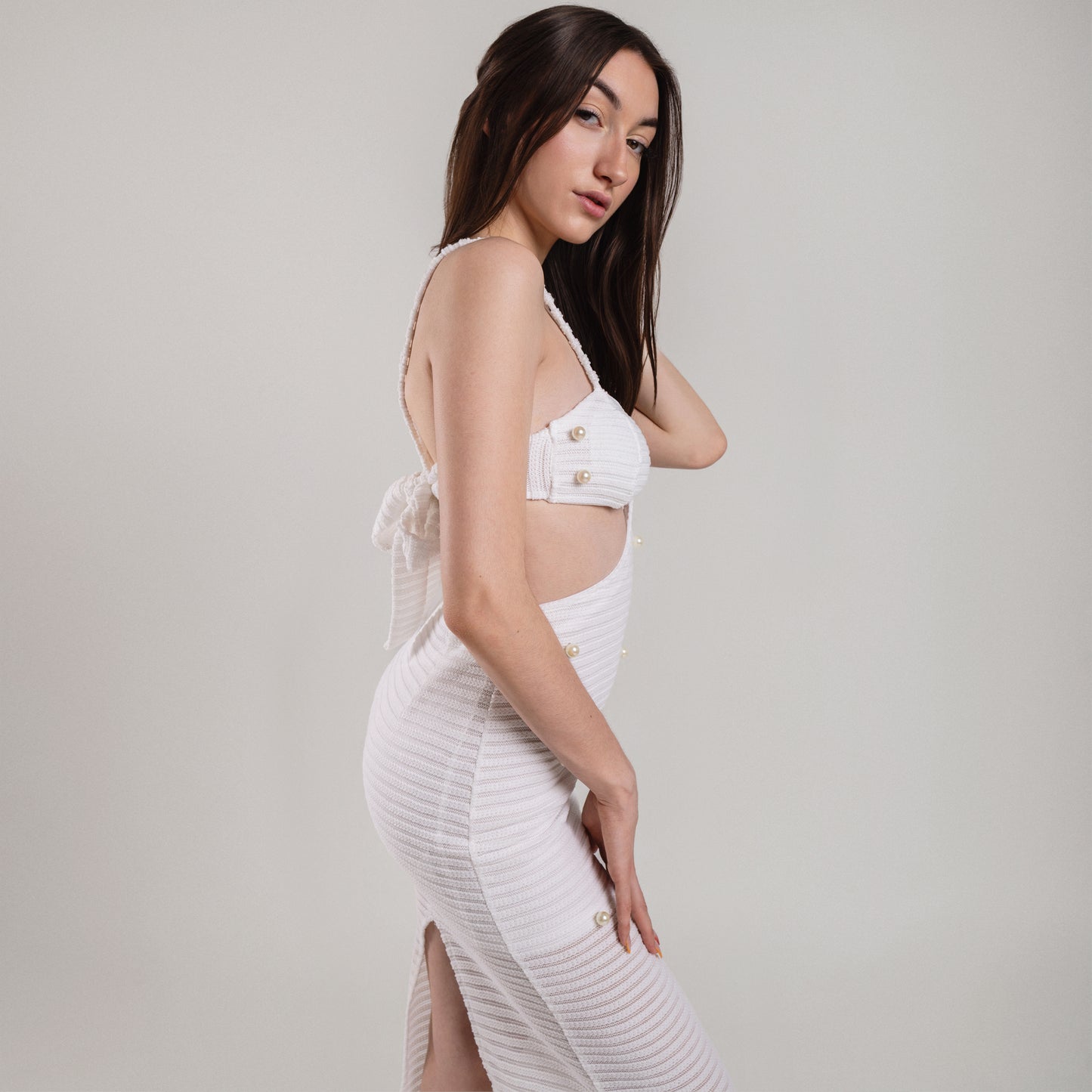 Robe longue imprimée « Sunset Mood »