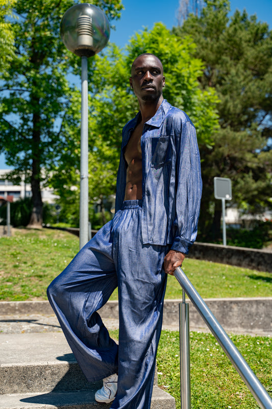 Ensemble homme chemise manches longues et pantalon