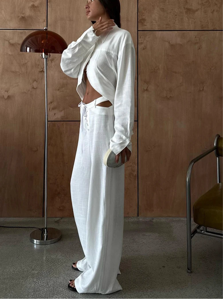 Ensemble chemise & pantalon large — Urban Elegance