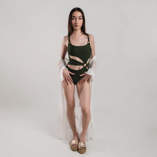 Kimono Long Plage Bohème — "Santorini"