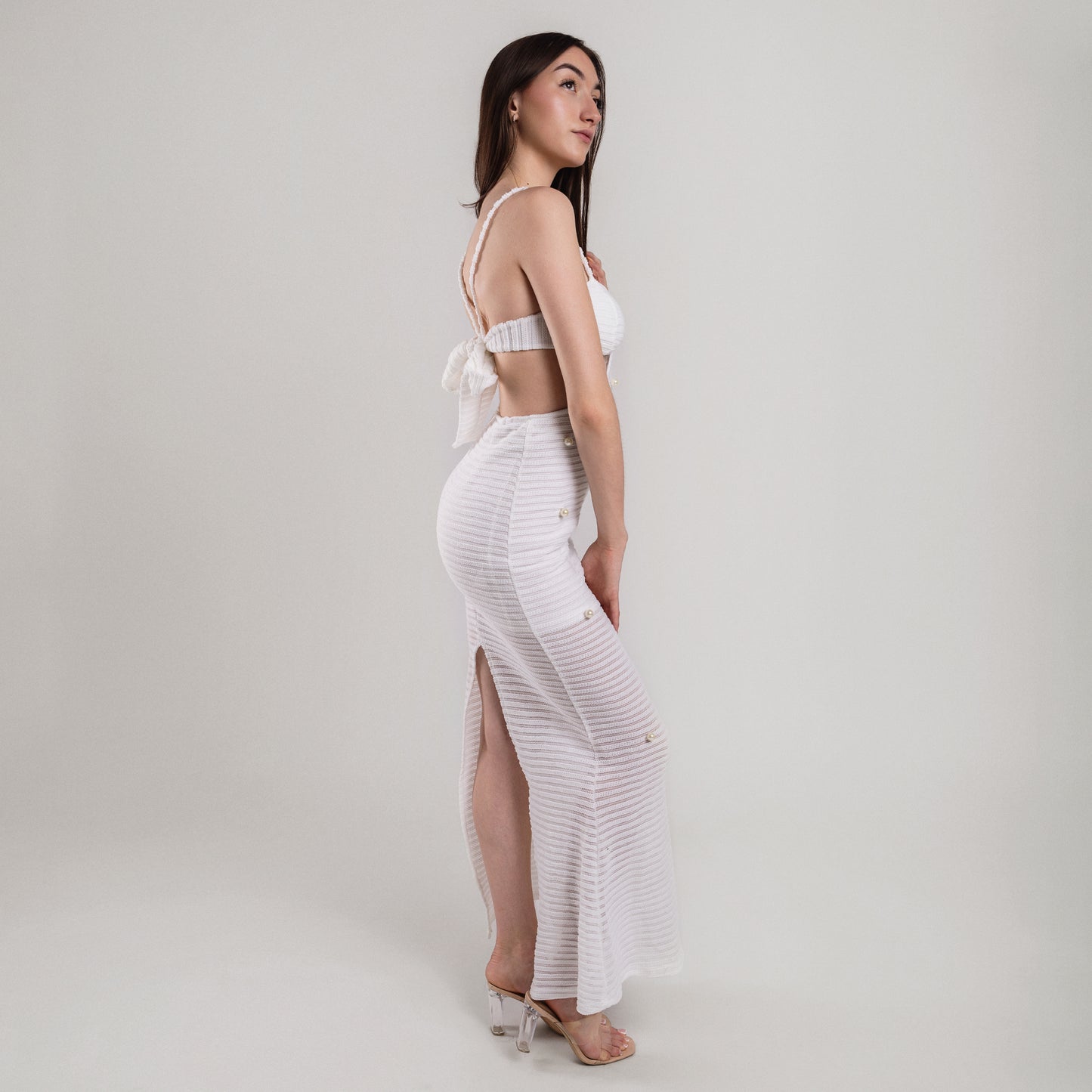 Robe longue imprimée « Sunset Mood »