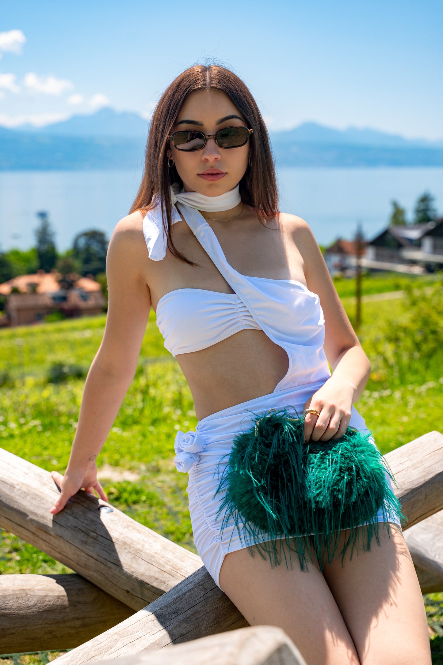 Bikini 3 pièces taille haute