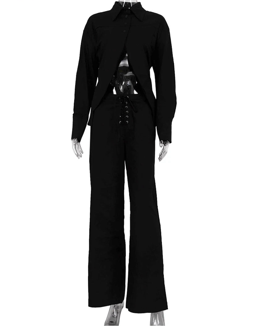 Ensemble chemise & pantalon large — Urban Elegance