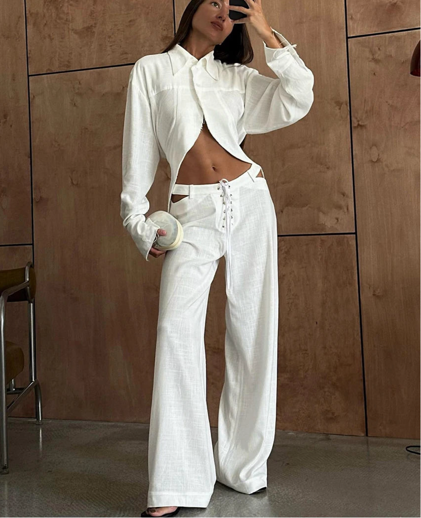 Ensemble chemise & pantalon large — Urban Elegance