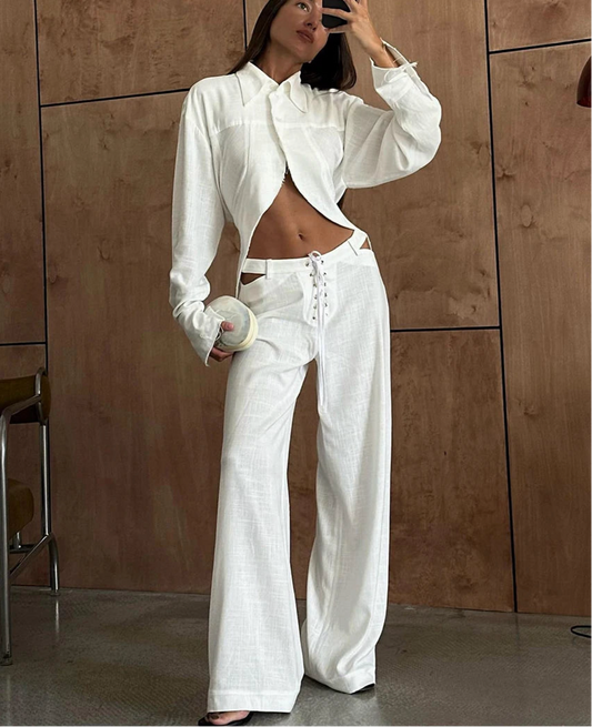 Ensemble chemise & pantalon large — Urban Elegance