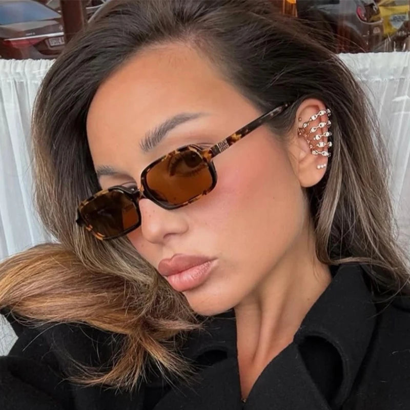 Lunettes de soleil carrées dégradées