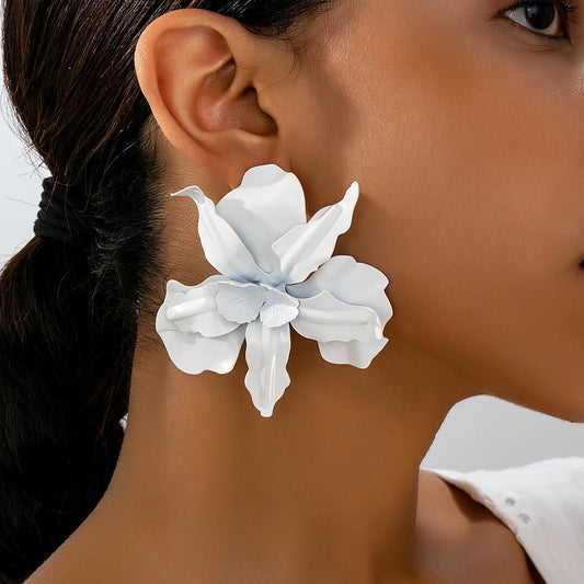 Boucles d’oreilles motif végétal