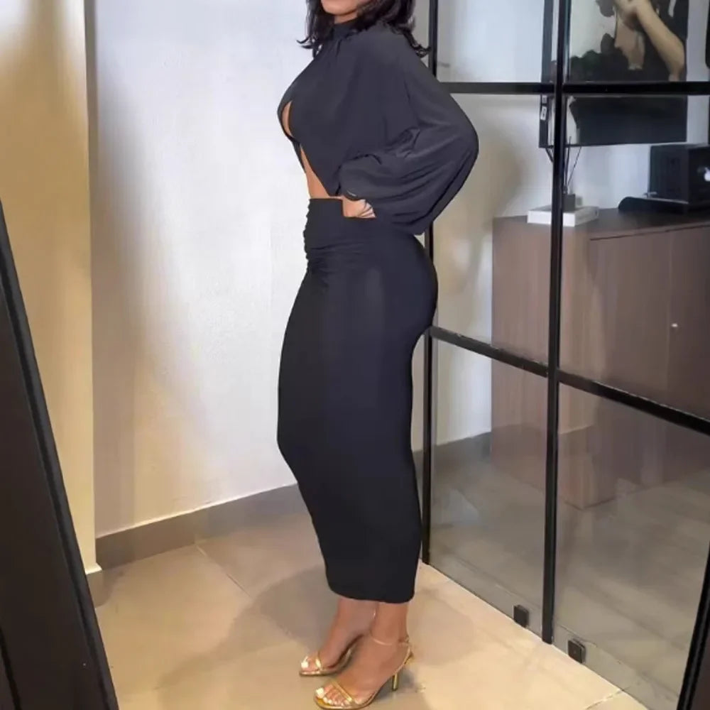 Robe slim fit col rond — Summer Glow Dress