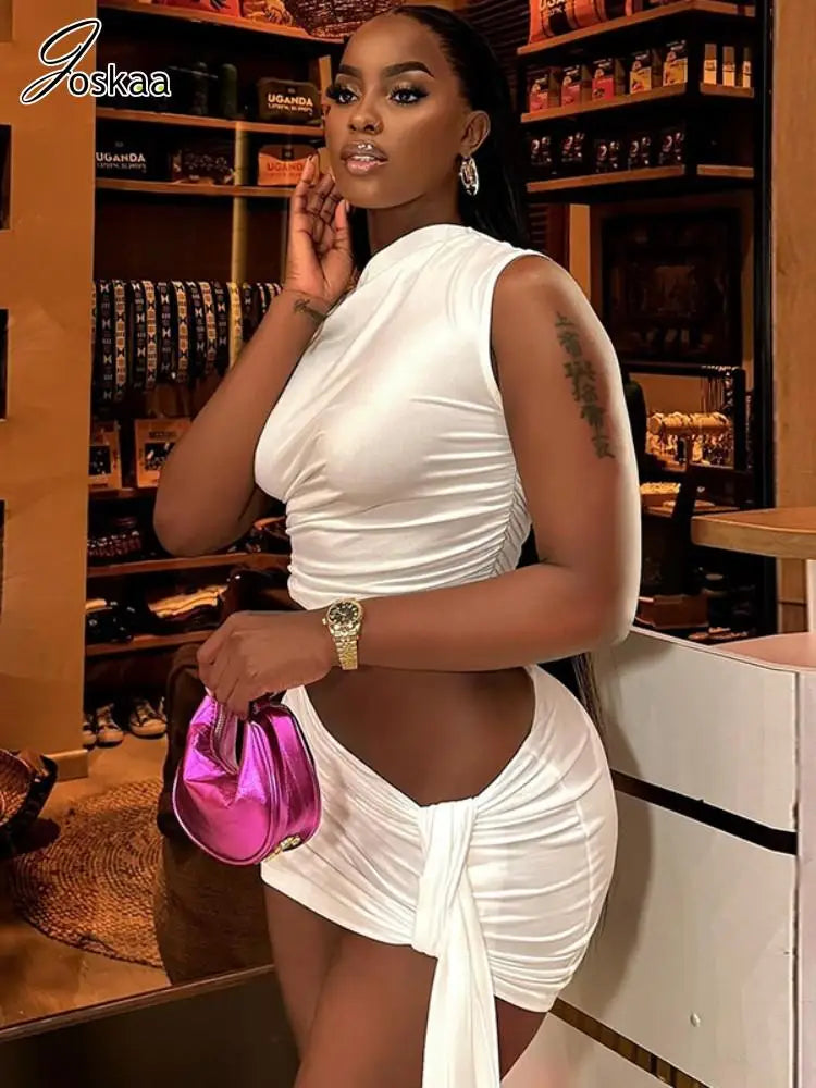 🖤 Ensemble Mini Asymétrique — "Miami Heat"