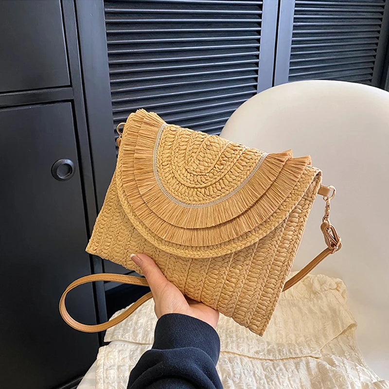 Sac en Paille Bohème
