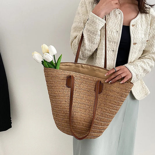 Sac Cabas Bohème en Paille