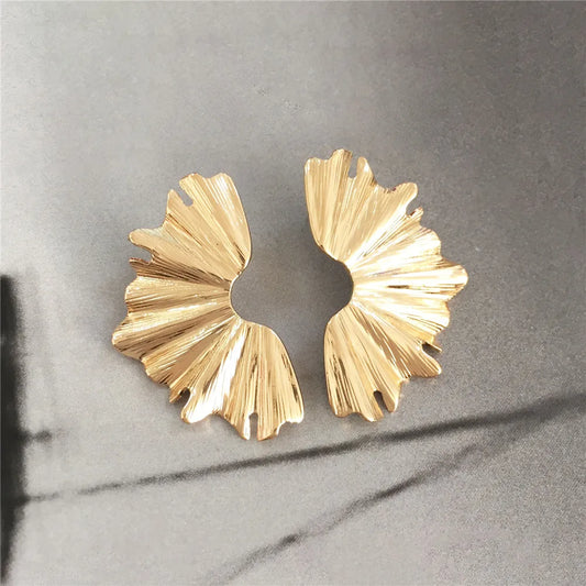 Boucles d’oreilles géométriques dorées