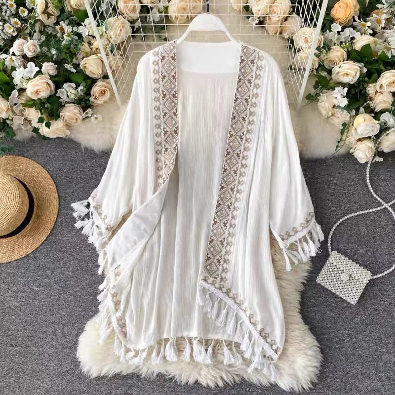 Kimono Ethnique Patchwork — "Bali Vibes"