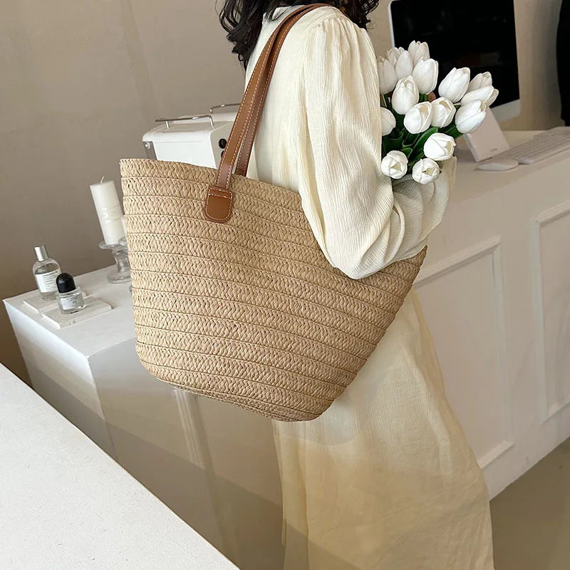 Sac Cabas Bohème en Paille