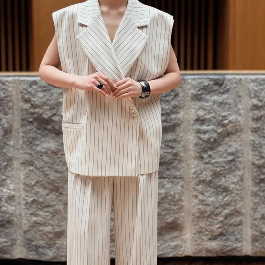 Ensemble Rayé Sans Manches "BOSS STRIPES"