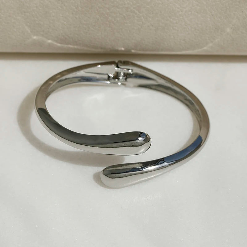 Bracelet manchette acier inoxydable