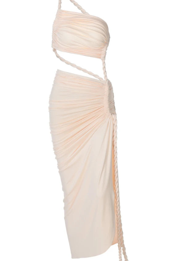 Robe Longue Asymétrique — "Amalia"