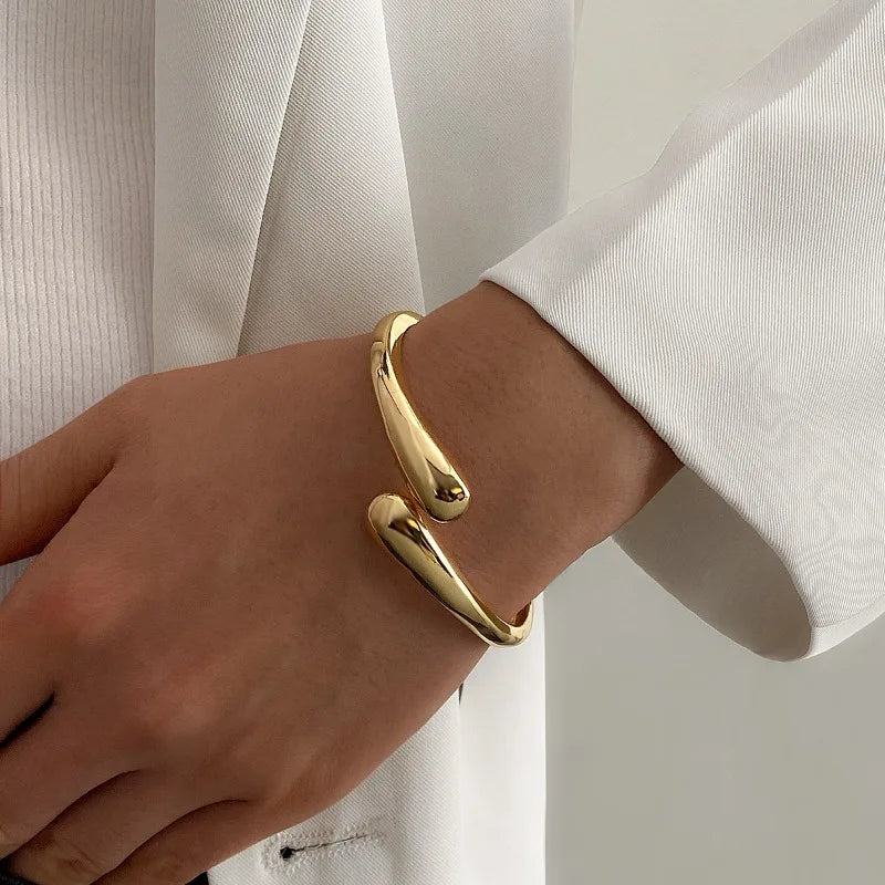 Bracelet manchette acier inoxydable