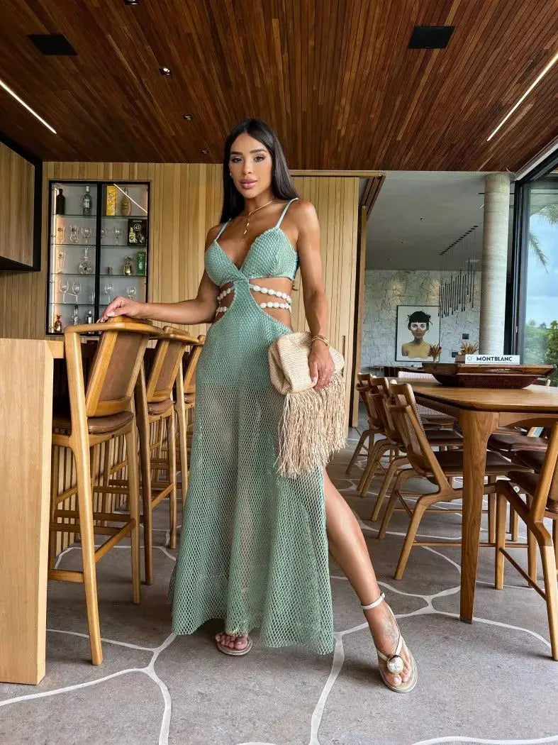 Robe longue imprimée « Sunset Mood »