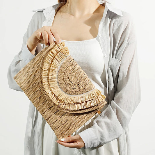 Sac en Paille Bohème